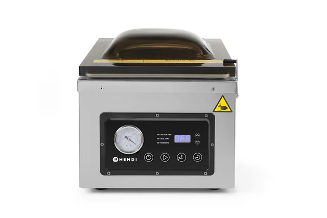 Pakowarka próżniowa komorowa, Profi Line, listwa zgrzewająca 300 mm, 230V/950W, 367x425x364mm HENDI 201435