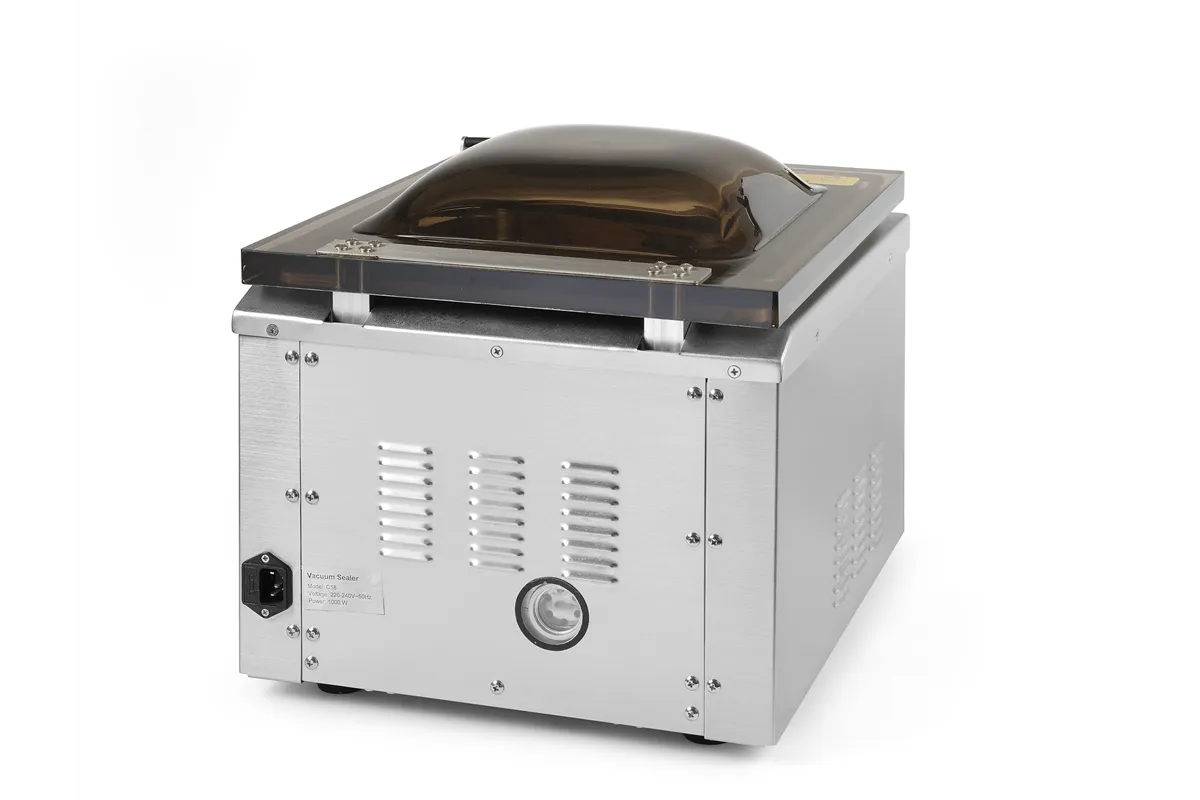 Pakowarka próżniowa komorowa, Profi Line, listwa zgrzewająca 300 mm, 230V/950W, 367x425x364mm HENDI 201435