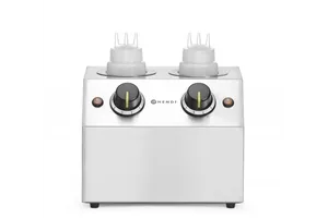 Podgrzewacz do sosów podwójny, 1,3L, 220-240V/400W, 270x223x282mm HENDI 201725