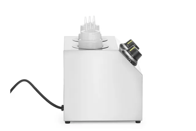 Podgrzewacz do sosów podwójny, 1,3L, 220-240V/400W, 270x223x282mm HENDI 201725