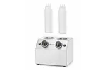 Podgrzewacz do sosów podwójny, 1,3L, 220-240V/400W, 270x223x282mm HENDI 201725