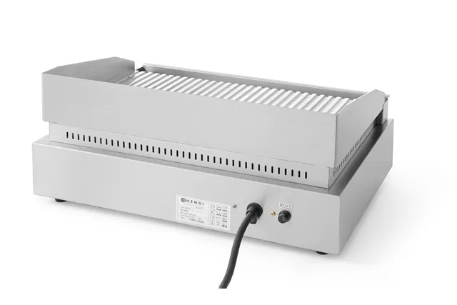 Płyta grillowa żebrowana, Profi Line, ryflowana, 230V/2400W, 527x404x233mm HENDI 203170