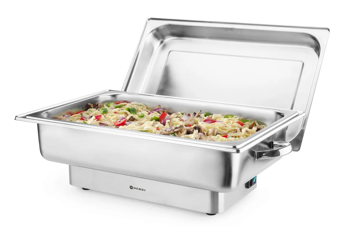 Kuchenka elektryczna Pollina, Profi Line, 9L, srebrny, 230V/900W, 587x440x273mm HENDI 204900