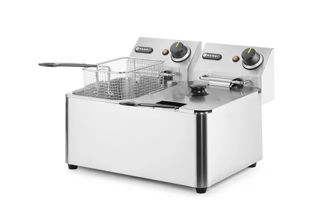 Frytkownica 2x4 l, Kitchen Line, 8L, 230V/6000W, 470x380x315mm HENDI 205846