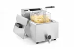Frytownica z panelem cyfrowym z kranem spustowym 8 l, Profi Line, 8L, 230V/3500W, 305x515x345mm HENDI 207369