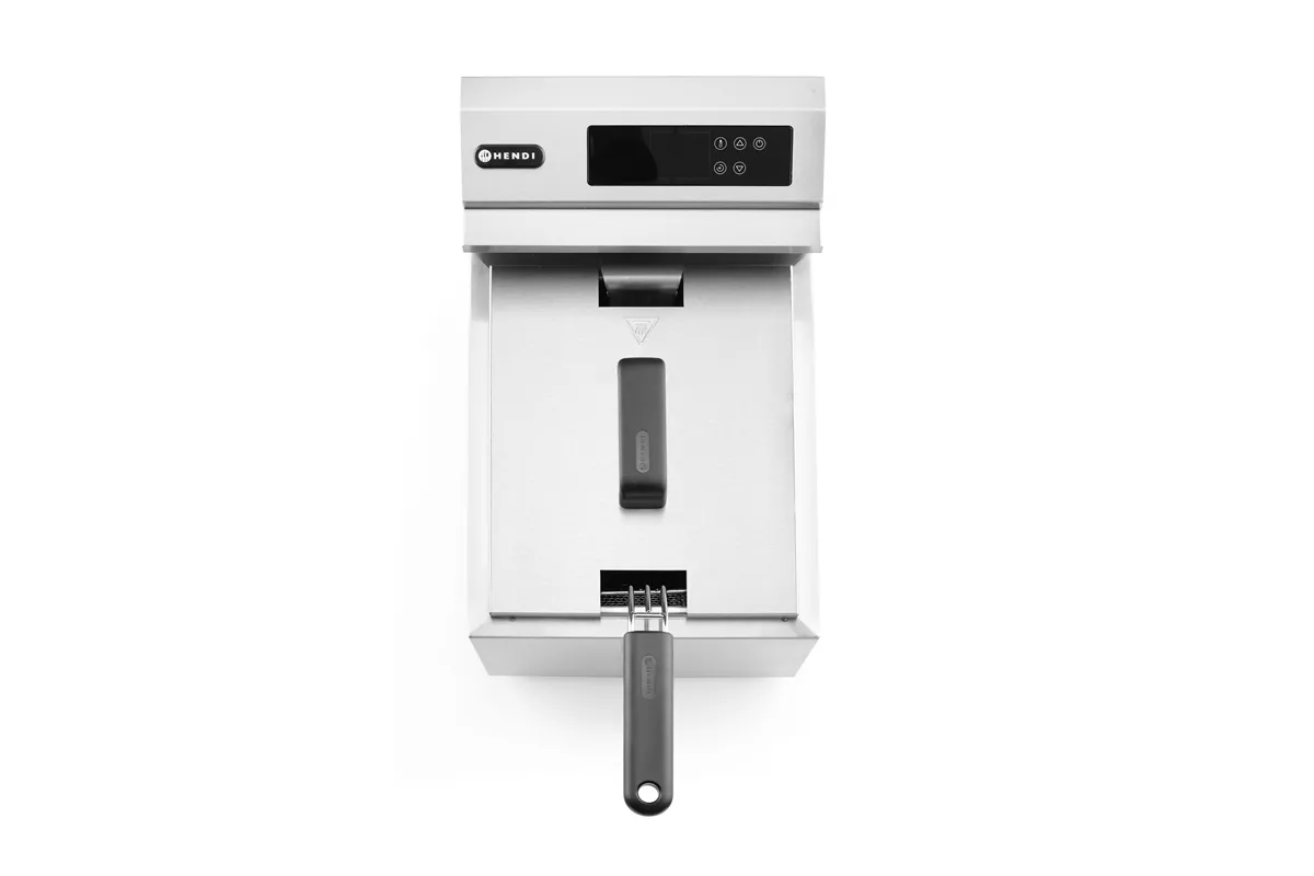 Frytownica z panelem cyfrowym z kranem spustowym 8 l, Profi Line, 8L, 230V/3500W, 305x515x345mm HENDI 207369