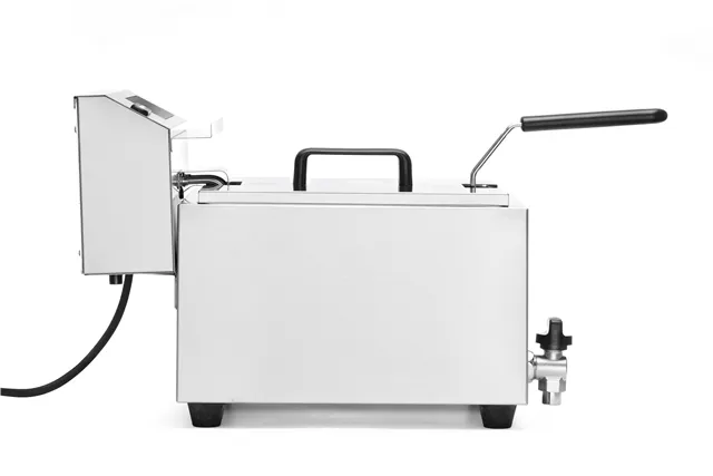 Frytownica z panelem cyfrowym z kranem spustowym 8 l, Profi Line, 8L, 230V/3500W, 305x515x345mm HENDI 207369