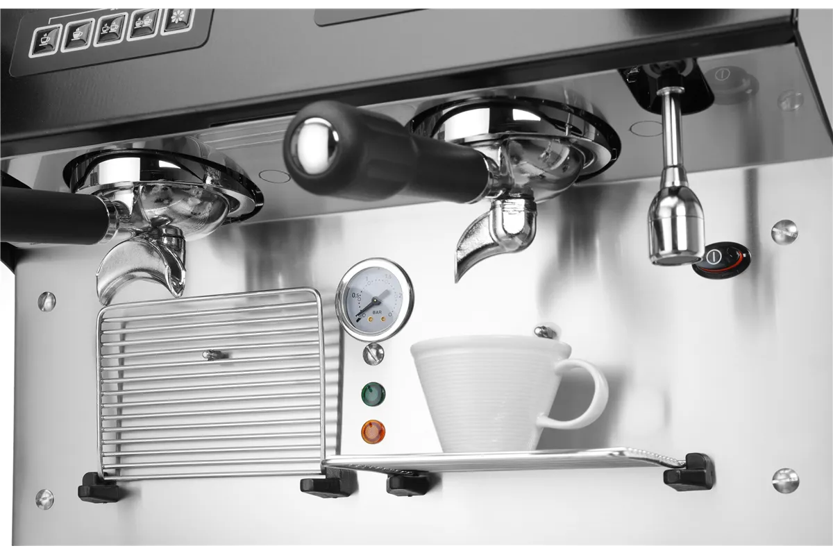Ekspres do kawy Julia Compact, 2-grupowy, automatyczny, czarny, 230V/2700W, 475x563x530mm Verona 207499