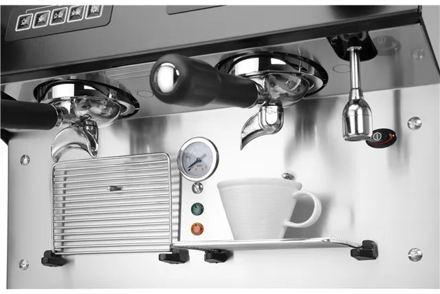 Ekspres do kawy Julia Compact, 2-grupowy, automatyczny, czarny, 230V/2700W, 475x563x530mm Verona 207499