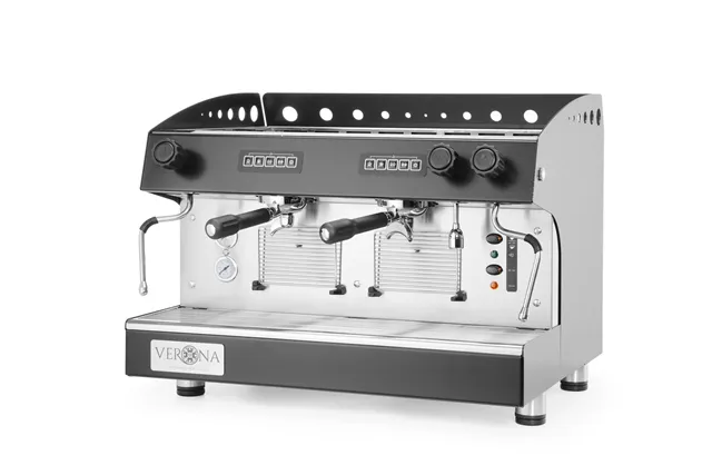 Ekspres do kawy Julia, 2-grupowy, automatyczny, 230V/3700W, 665x563x530mm Verona 207581