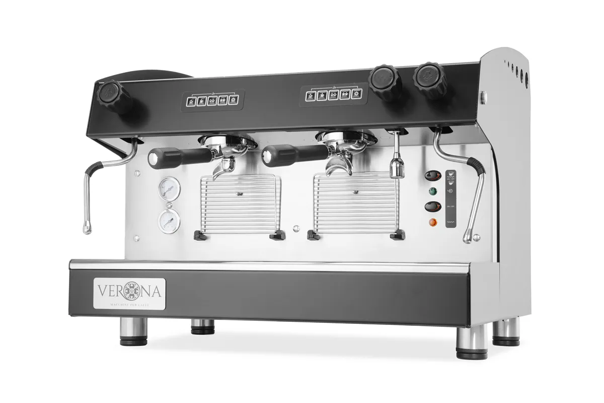 Ekspres do kawy Julia, 2-grupowy, automatyczny, 230V/3700W, 665x563x530mm Verona 207581