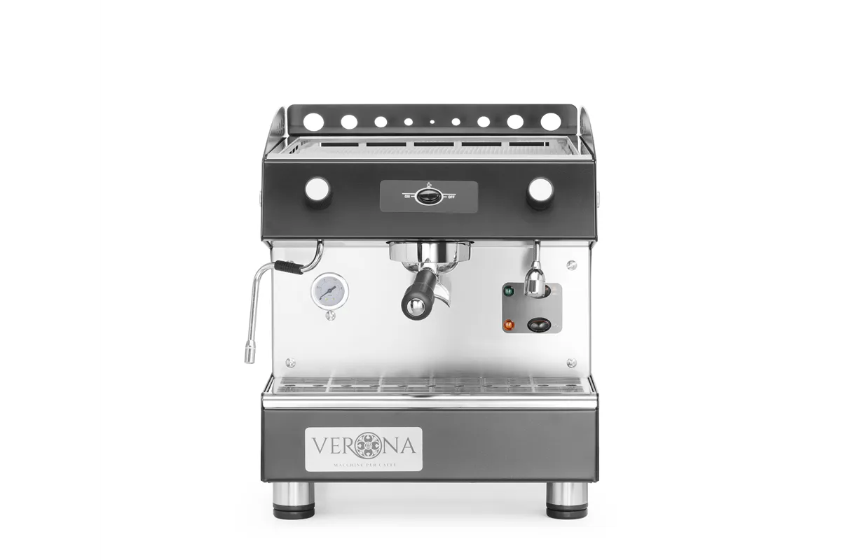 Ekspres do kawy Romeo Easy, 1-grupowy, półautomatyczny, 230V/1800W, 375x530x485mm Verona 207598