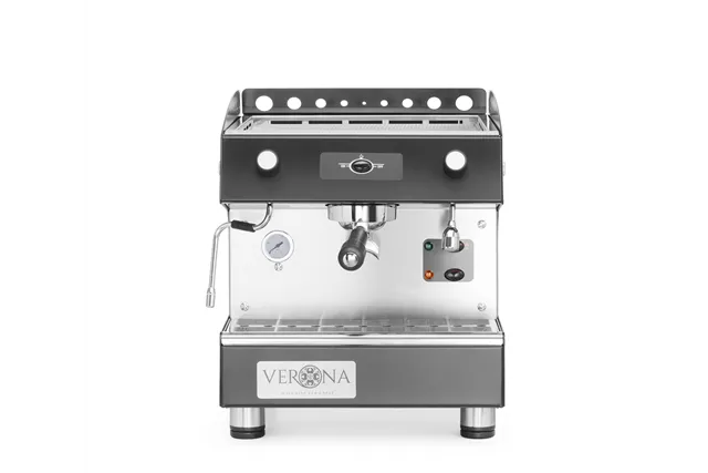 Ekspres do kawy Romeo Easy, 1-grupowy, półautomatyczny, 230V/1800W, 375x530x485mm Verona 207598