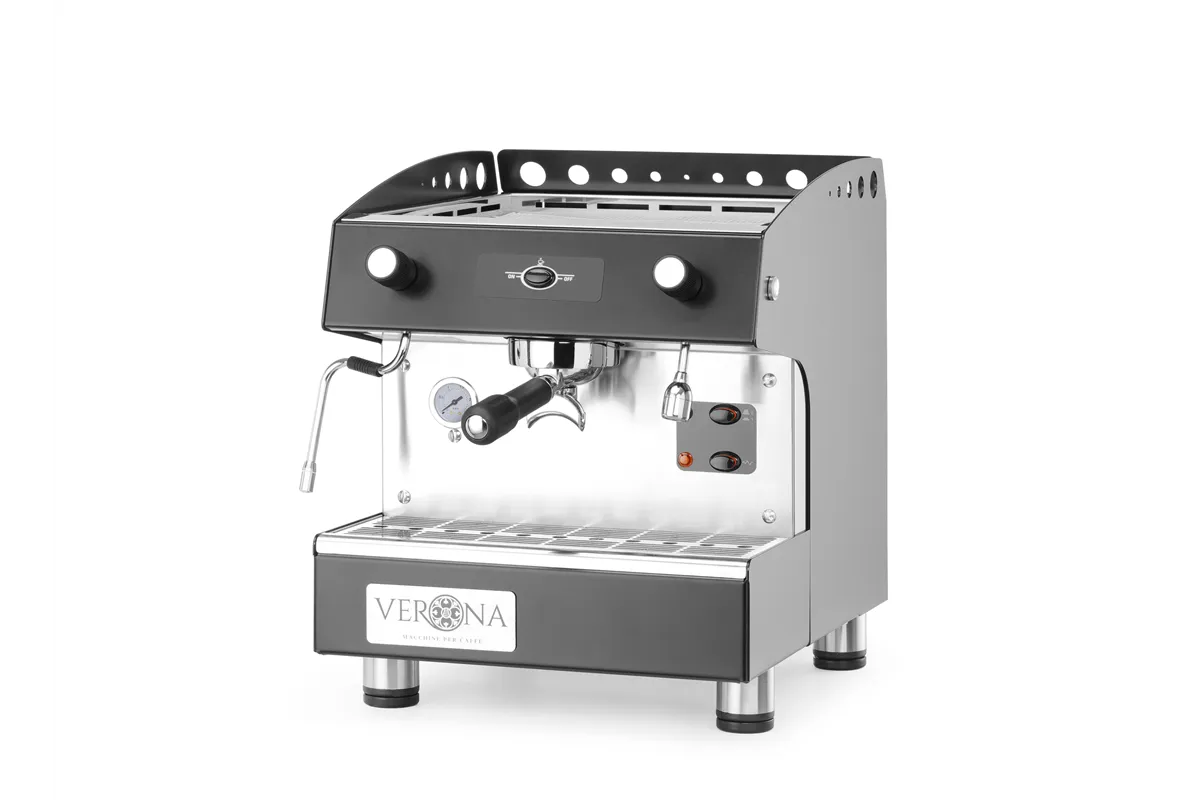 Ekspres do kawy Romeo Easy, 1-grupowy, półautomatyczny, 230V/1800W, 375x530x485mm Verona 207598