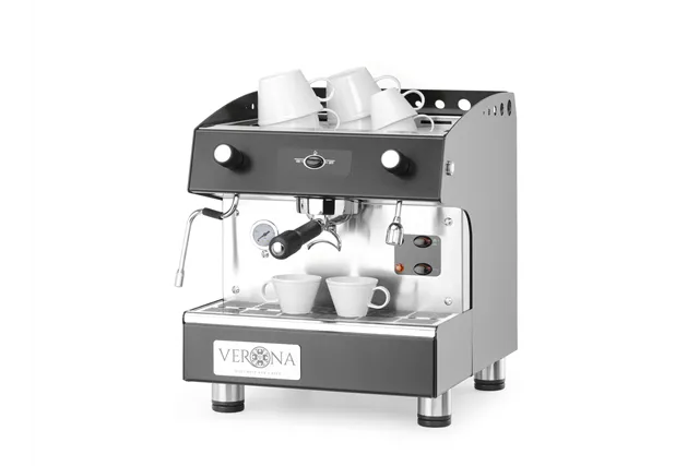 Ekspres do kawy Romeo Easy, 1-grupowy, półautomatyczny, 230V/1800W, 375x530x485mm Verona 207598