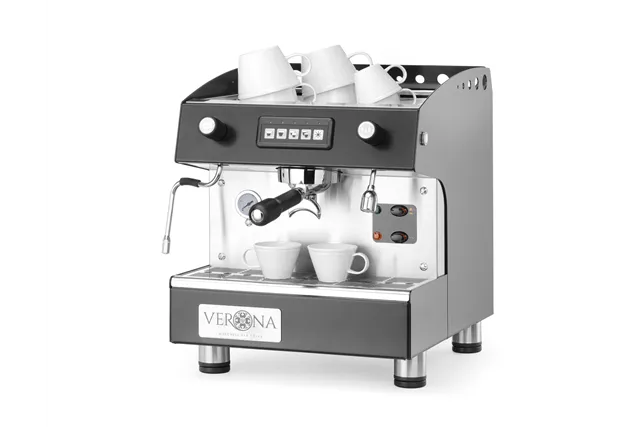 Ekspres do kawy Romeo, 1-grupowy, automatyczny, 230V/1800W, 375x530x485mm Verona 207642