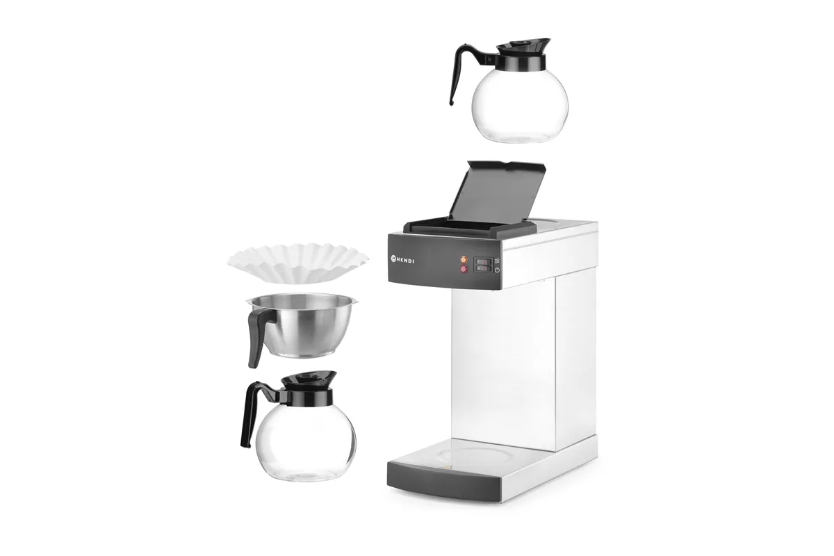 Ekspres przelewowy do kawy, Kitchen Line, 1,8L, 230V/1480W, 220x383x465mm HENDI 208304