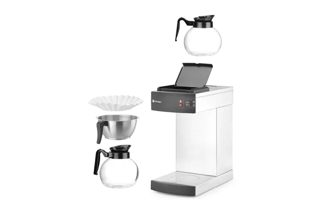 Ekspres przelewowy do kawy, Kitchen Line, 1,8L, 230V/1480W, 220x383x465mm HENDI 208304