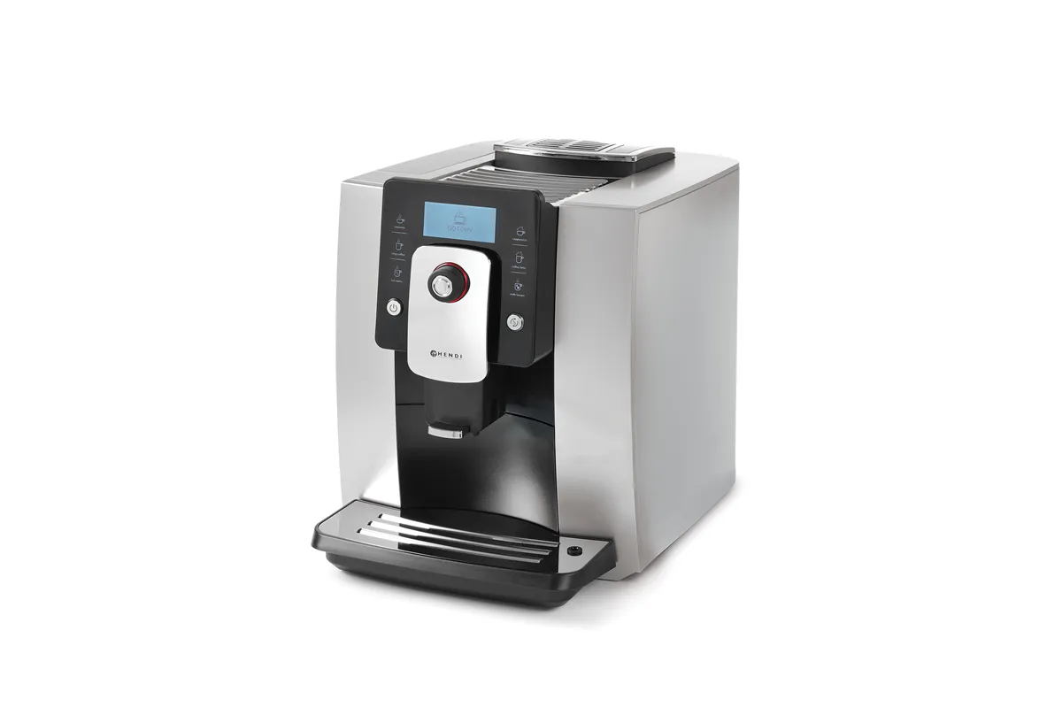 Ekspres do kawy automatyczny One Touch, srebrny, 230V/1400W, 302x450x370mm HENDI 208984