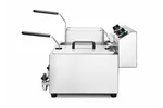 Frytownica manualna z kranem spustowym, 2 × 8 l, Profi Line, 16L, 230V/7000W, 610x515x369mm HENDI 209301
