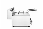 Frytownica manualna z kranem spustowym, 2 × 8 l, Profi Line, 16L, 230V/7000W, 610x515x369mm HENDI 209301