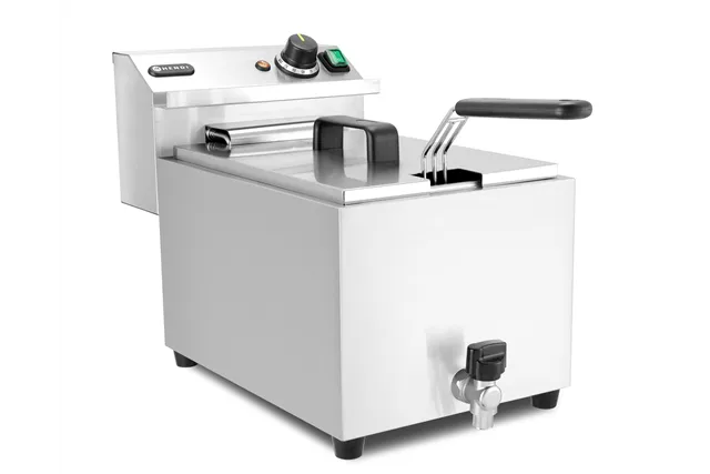 Frytownica XL z kranem spustowym, Profi Line, 10L, 400V/6600W, 300x585x377mm HENDI 209424
