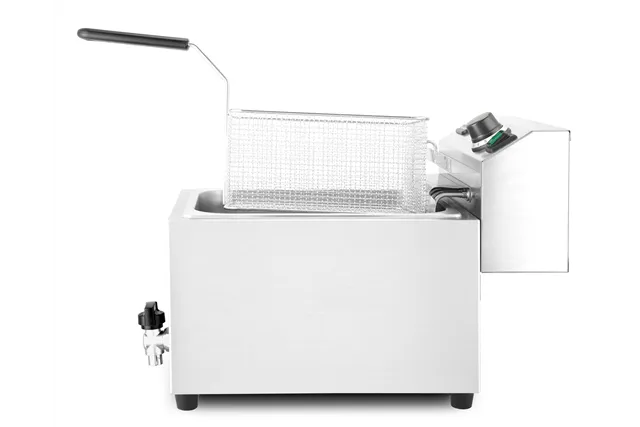 Frytownica XL z kranem spustowym, Profi Line, 10L, 400V/6600W, 300x585x377mm HENDI 209424