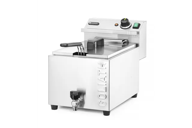 Frytownica XL z kranem spustowym GOLIATH, 10L, 400V/10200W, 300x585x392mm HENDI 209431
