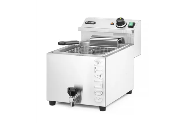 Frytownica XL z kranem spustowym GOLIATH, 10L, 400V/10200W, 300x585x392mm HENDI 209431