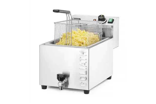 Frytownica XL z kranem spustowym GOLIATH, 10L, 400V/10200W, 300x585x392mm HENDI 209431