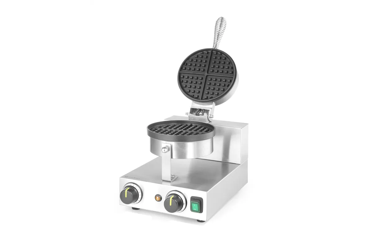 Gofrownica okrągła na gofry belgijskie, 230V/1000W, 250x491x285mm HENDI 212172