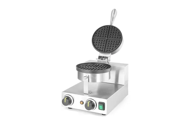 Gofrownica okrągła na gofry belgijskie, 230V/1000W, 250x491x285mm HENDI 212172