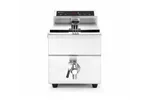 Frytownica indukcyjna z kranem spustowym, 8 l, 8L, jasnoszary, 230V/3500W, 288x619x408mm HENDI 215012