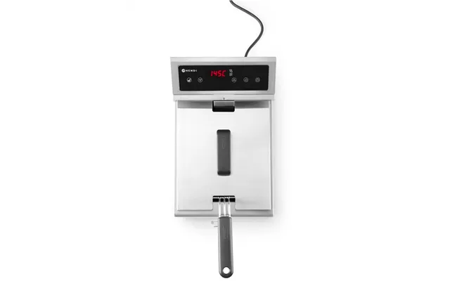 Frytownica indukcyjna z kranem spustowym, 8 l, 8L, jasnoszary, 230V/3500W, 288x619x408mm HENDI 215012