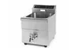 Frytownica indukcyjna z kranem spustowym, 8 l, 8L, jasnoszary, 230V/3500W, 288x619x408mm HENDI 215012