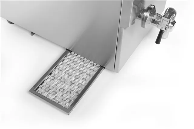 Frytownica indukcyjna z kranem spustowym, 8 l, 8L, jasnoszary, 230V/3500W, 288x619x408mm HENDI 215012