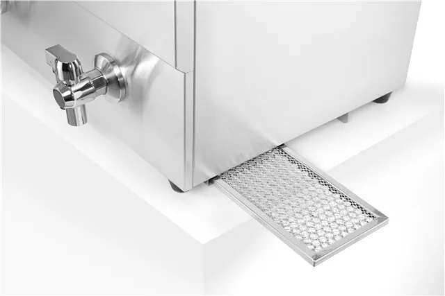 Frytownica indukcyjna z kranem spustowym, 2 × 8 l, Profi Line, 16L, 230V/7000W, 577x609x410mm HENDI 215029