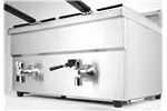 Frytownica indukcyjna z kranem spustowym, 2 × 8 l, Profi Line, 16L, 230V/7000W, 577x609x410mm HENDI 215029