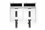 Frytownica indukcyjna z kranem spustowym, 2 × 8 l, Profi Line, 16L, 230V/7000W, 577x609x410mm HENDI 215029