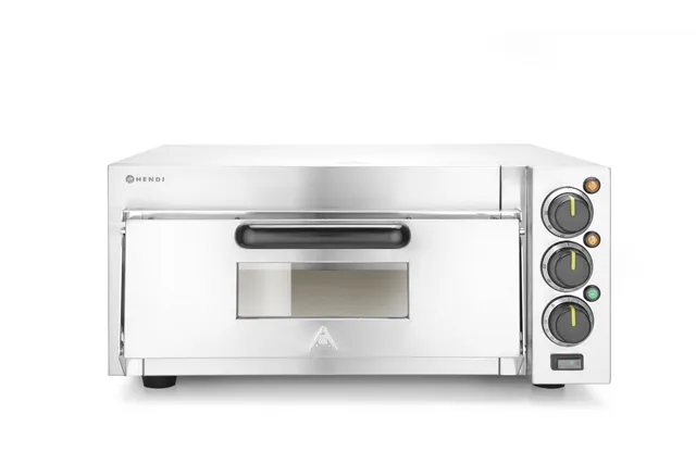 Piecyk do pizzy 1-komorowy 2000 W, srebrny, 230V/2000W, 580x560x275mm HENDI 220290