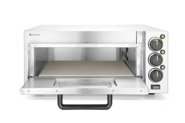 Piecyk do pizzy 1-komorowy 2000 W, srebrny, 230V/2000W, 580x560x275mm HENDI 220290
