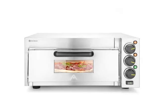 Piecyk do pizzy 1-komorowy 2000 W, srebrny, 230V/2000W, 580x560x275mm HENDI 220290