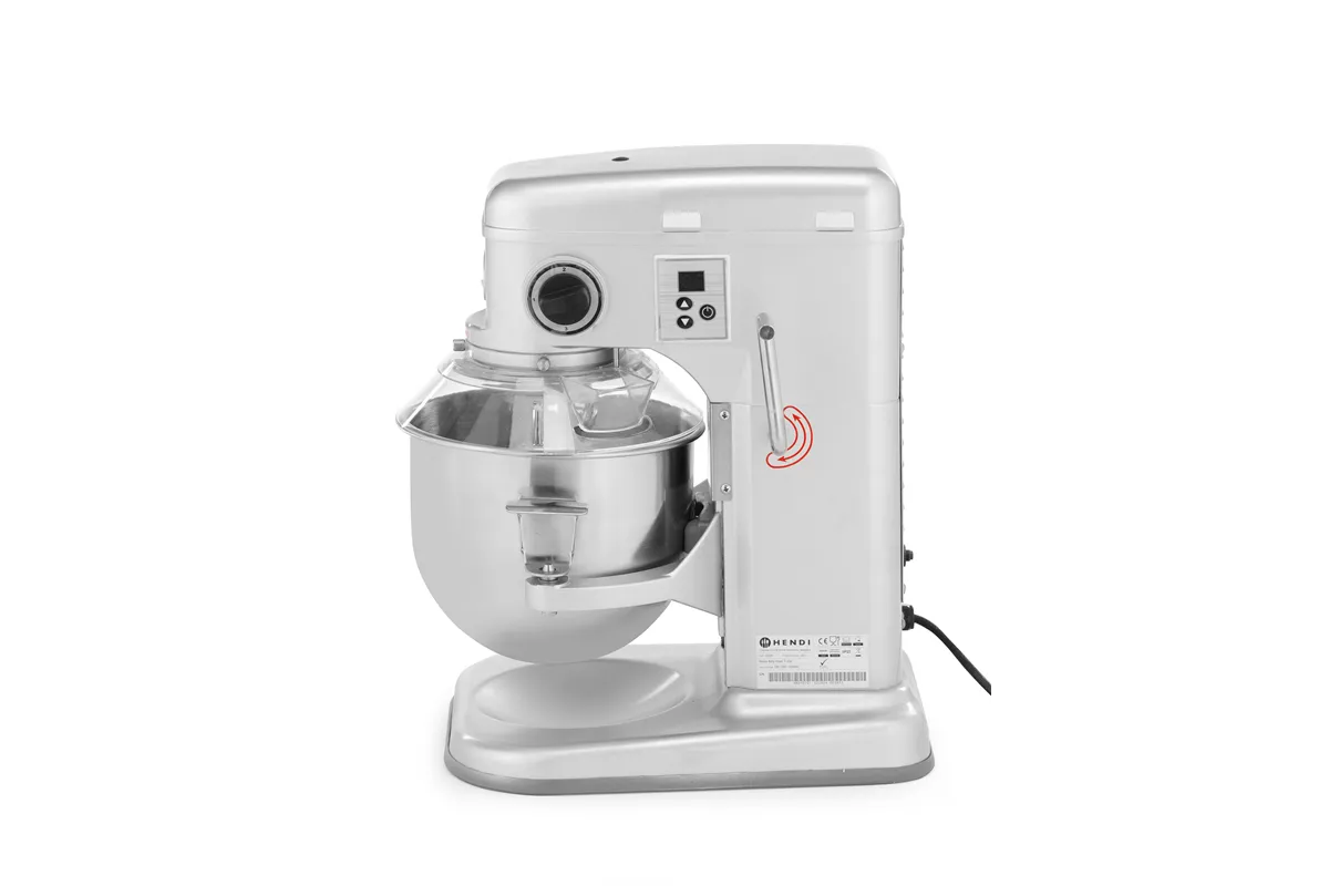 Mikser planetarny, Kitchen Line, 7L, srebrny, 220-240V/650W, 317x440x490mm HENDI 222829
