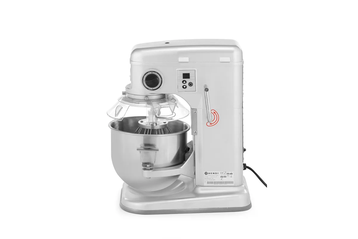 Mikser planetarny, Kitchen Line, 7L, srebrny, 220-240V/650W, 317x440x490mm HENDI 222829