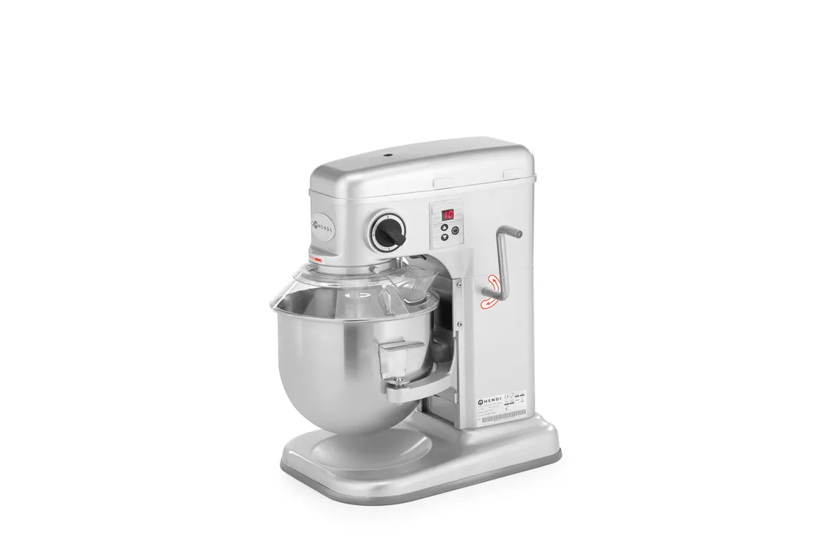 Mikser planetarny, Kitchen Line, 7L, srebrny, 220-240V/650W, 317x440x490mm HENDI 222829