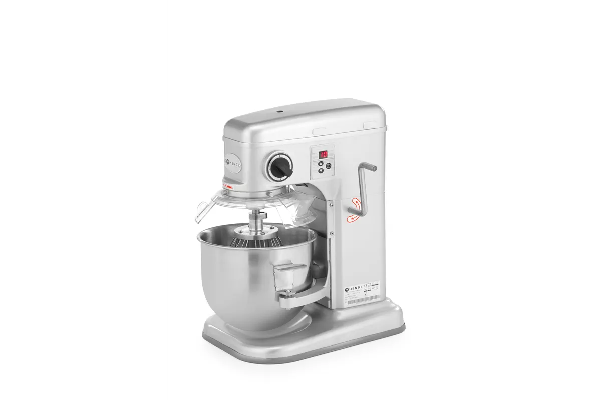 Mikser planetarny, Kitchen Line, 7L, srebrny, 220-240V/650W, 317x440x490mm HENDI 222829