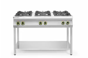Kuchnia gazowa 6-palnikowa na podstawie otwartej, Kitchen Line, 28,5kW, 1200x700x900mm HENDI 226094