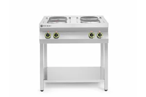 Kuchnia elektryczna 4-płytowa na podstawie otwartej, Kitchen Line, 400V/10400W, 800x700x900mm HENDI 226223