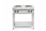 Kuchnia elektryczna 4-płytowa na podstawie otwartej, Kitchen Line, 400V/10400W, 800x700x900mm HENDI 226223