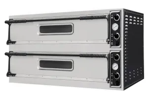 Piec do pizzy Basic Slim, 2 komory, 400V/12000W, 1305x489x745mm Prismafood 226933
